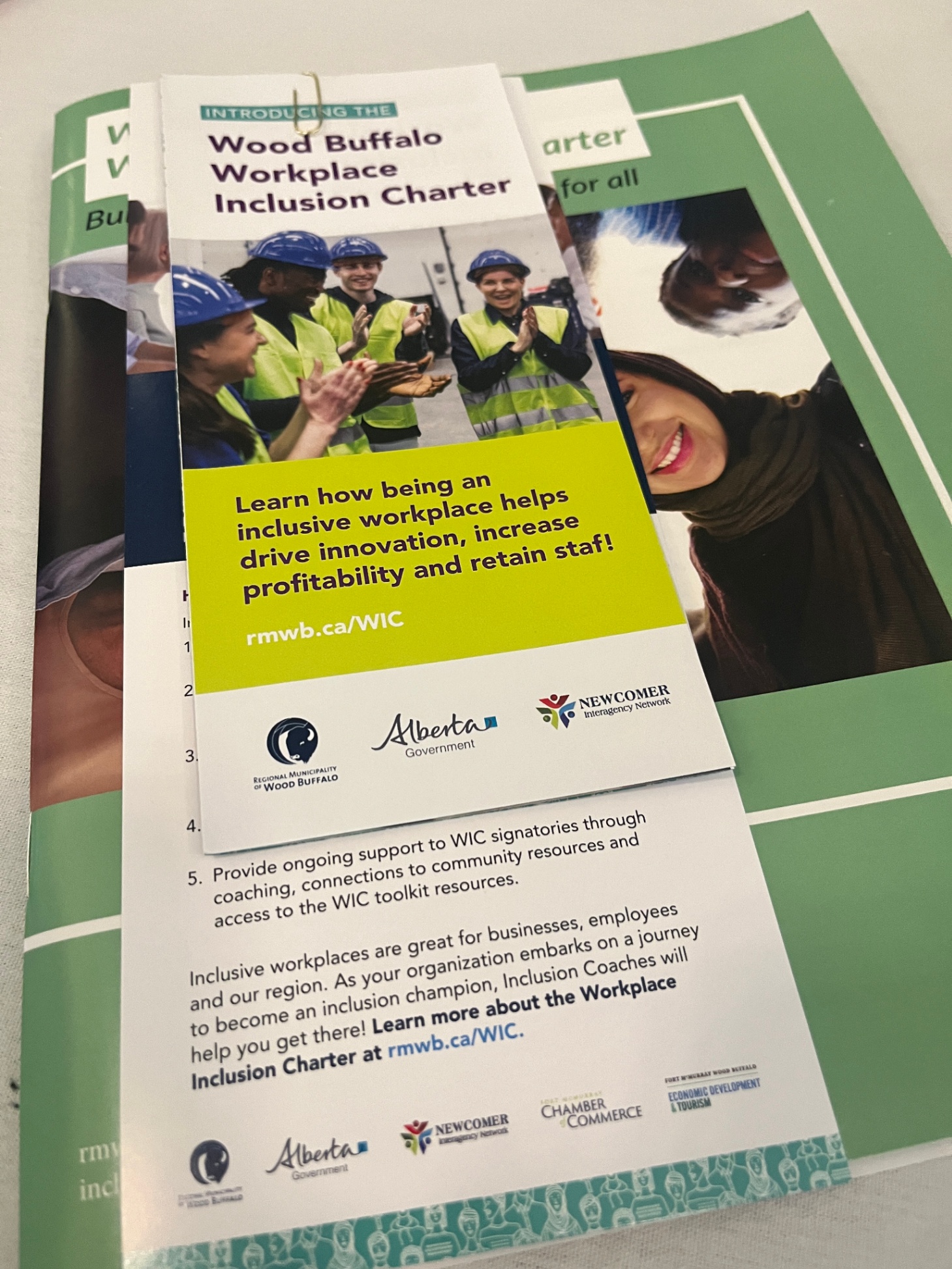 Wood Buffalo Workplace Inclusion Charter booklet